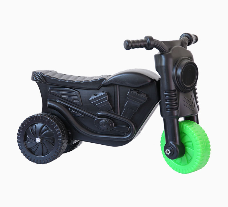 Black ABS High Polish Children'S Toy Motorcycle Blowing Mould